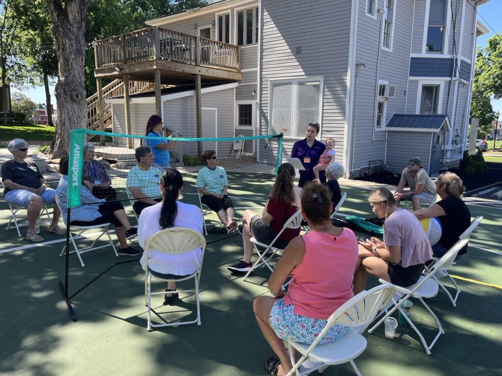 outdoors chair volleyball